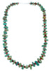 Turquoise And Red Oyster Shell Sterling Silver Navajo Bead Necklace SX108108