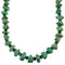 Genuine Sterling Silver Navajo Turquoise And Green Agate Bead Necklace SX108111