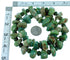 Genuine Sterling Silver Navajo Turquoise And Green Agate Bead Necklace SX108111