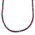 Navajo Genuine Sterling Silver Multicolor Bead Necklace SX108092