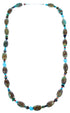 Multicolor Genuine Sterling Silver Navajo Bead Necklace SX108097