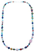 Navajo Multicolor And Sterling Silver Bead Treasure Necklace SX108103