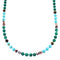 Multicolor Native American Sterling Silver Bead Necklace SX108132