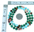 Multicolor Native American Sterling Silver Bead Necklace SX108132