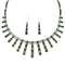 Silver Multicolor Inlay Southwest Link Necklace And Earrings PX37192