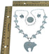 Native Mesa Design Bear Multicolor Link Necklace Earrings PX37978