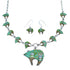 Multicolor Bear Mesa Design Link Necklace Earrings PX37986