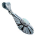 Navajo Genuine Sterling Silver Opal Tear Drop Pendant SX108392