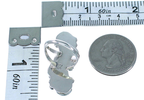 Navajo Turquoise Genuine Sterling Silver Ring Size 5-3/4 SX108779