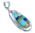 Sterling Silver Southwestern Multicolor Inlay Jewelry Pendant PX30129