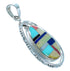 Southwest Jewelry Multicolor Sterling Silver Pendant PX30130