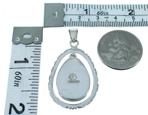 Southwestern Multicolor Inlay Silver Jewelry Pendant PX30131