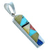 Sterling Silver and Turquoise Multicolor Pendant PX24092