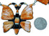 Multicolor Inlay Sterling Silver Butterfly Link Necklace Set PX37370