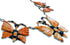 Multicolor Inlay Sterling Silver Butterfly Link Necklace Set PX37370