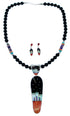 Multicolor Pueblo Design Necklace Earrings Pendant PX35183