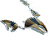 Southwest Bear Jewelry Multicolor And Silver Link Necklace Set PX37322
