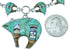 Multicolor Bear Native American Mesa Design Link Necklace Set PX36757