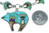 Native American Mesa Design Sterling Silver Bear Necklace Set PS64236