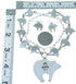 Native American Mesa Design Silver Bear Link Necklace Set PS64231