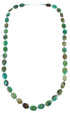 Navajo Indian Sterling Silver Turquoise Bead Necklace RX108643