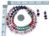 Native American Multicolor Sterling Silver Bead Necklace And Earrings Set SX108674