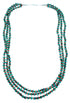 Sterling Silver 3-Strand Turquoise And Oyster Shell Navajo Bead Necklace SX108677