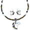 WhiteRock Multicolor Kokopelli Pendant Necklace Earrings Set GS74421