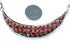 Red Oyster Shell And Opal Inlay Necklace Earring Jewelry Set RS53657