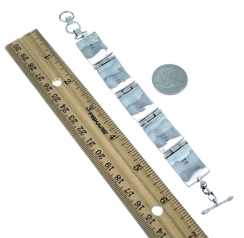 Authentic Sterling Silver Navajo Jewelry Link Bracelet RX109149