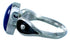 Sterling Silver And Lapis Navajo Ring Size 5-3/4 SX109440