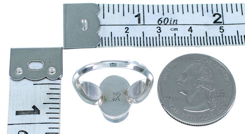 Sterling Silver And Lapis Navajo Ring Size 5-3/4 SX109440