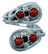 American Indian Sterling Silver Coral Adjustable Ring Size 7,8,9 RX109477