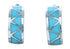 Turquoise Sterling Silver Zuni Post Hoop Earrings SX109660