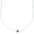 Liquid Sterling Silver And Lapis Layering Bead Necklace SX110093