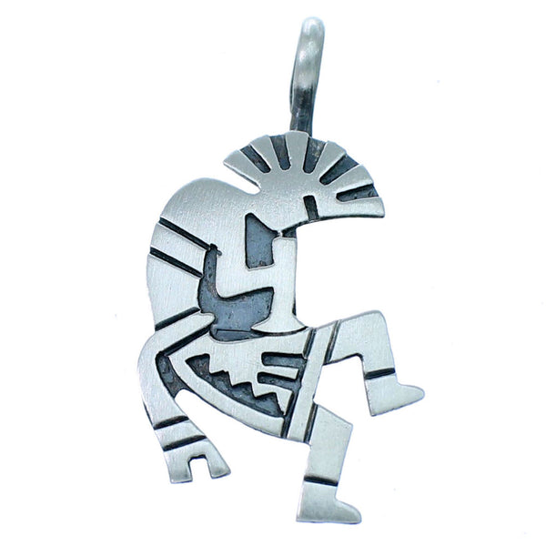 Genuine Sterling Silver Native American Kokopelli Pendant RX110316