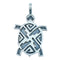 Sterling Silver Native American Turtle Pendant RX110320