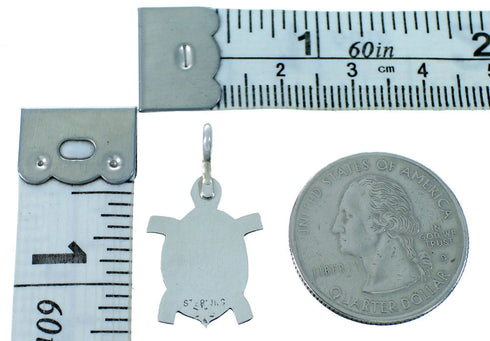 Sterling Silver Native American Turtle Pendant RX110320