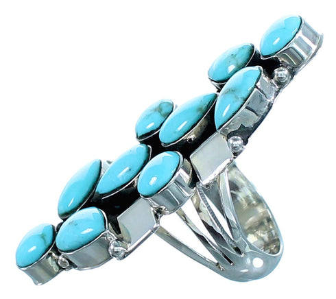 Navajo Turquoise Sterling Silver Ring Size 5-3/4 RX110609