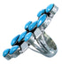 American Indian Turquoise Sterling Silver Ring Size 5-1/2 RX110623