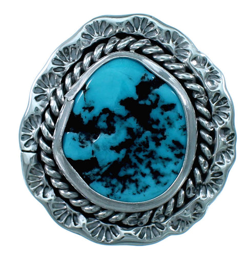 Turquoise Sterling Silver Navajo Indian Ring Size 6 RX110549
