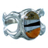 Multicolor Navajo Genuine Sterling Silver Ring Size 8-3/4 RX110899