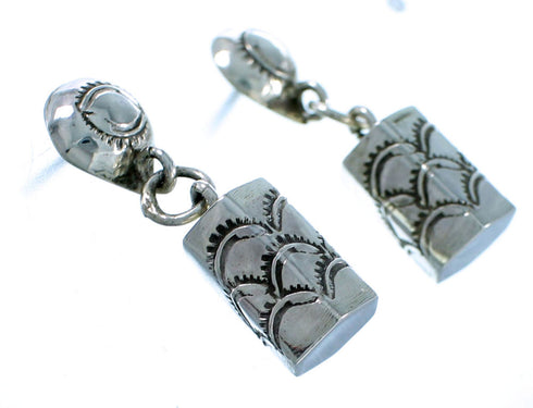 Navajo Stering Silver Post Dangle Earrings SX110723