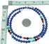 Navajo Multicolor Sterling Silver Bead Necklace RX110988