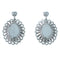 Sterling Silver Concho Post Dangle Earrings RX111018