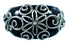 Southwest Sterling Silver Jet Ring Size 4-3/4 YS60920