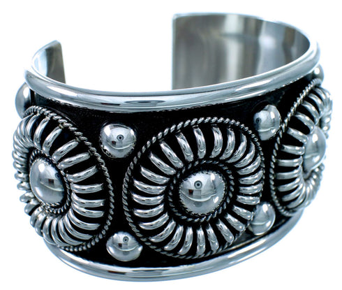 Navajo Authentic Sterling Silver Cuff Bracelet SX111215