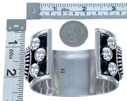 Navajo Authentic Sterling Silver Cuff Bracelet SX111215