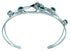 Genuine Sterling Silver Flower And Leaf Malachite Navajo Cuff Bracelet RX111330
