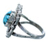 Sterling Silver And Turquoise Native American Ring Size 5-1/4 SX111678